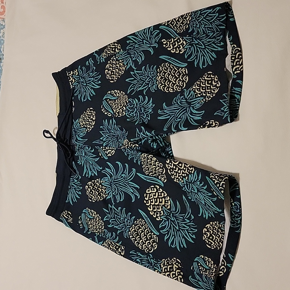 Old Navy Board Shorts Size 28 Navy w/Pineapples